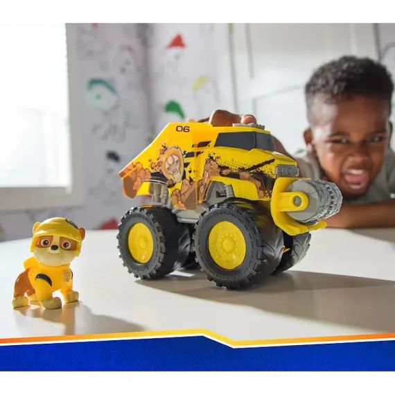 Paw Patrol Rescue Wheels Спасательный бульдозер с водителем Крепыш серии Мега колеса Щенячий патруль Оригинал | Зображення 6