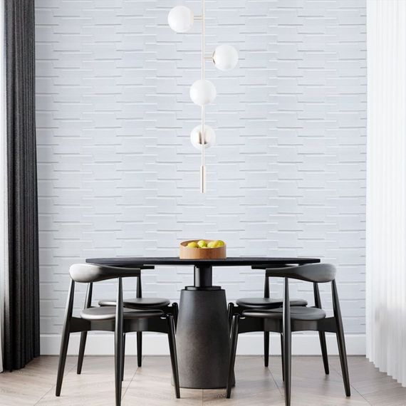 Самоклеюча 3D панель 19600x700x5мм Біла Кладка SW-00001335 | Зображення 5