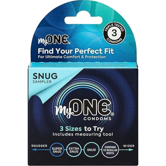Набір презервативів латексних різних розмірів My ONE Snug Sampler (ціна за упаковку, 3 шт.) Sex Aura