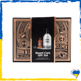 Подарунковий набір для бороди Hawkins&Brimble Beard gift set box (beard shampoo + beard oil)