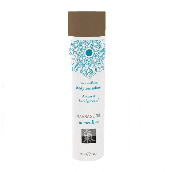 Чоловіче масажне масло SHIATSU Masculine Бурштин та Евкаліпт, 100 мл sexstyle | Зображення 2