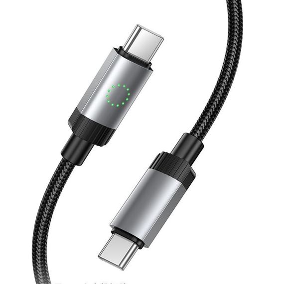 Дата кабель Hoco X117 Star Type-C to Type-C 60W (1m) Black | Зображення 2