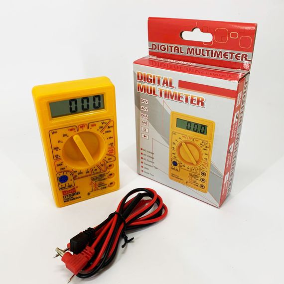 Мультиметр для електротехніки, Мультиметр із захистом тестер опору Якісний цифровий DM-15 | Зображення 3