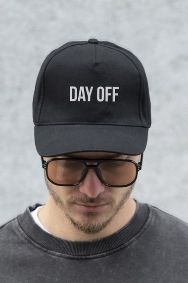 Кепка бейсболка тракер Without з принтом DayOff Black | Зображення 2