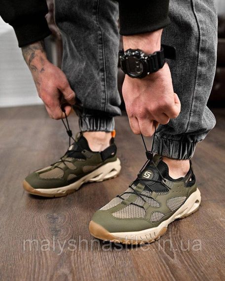 Мужские кроссовки huarachi   хаки/ чорный ДЛ6603 | Зображення 2