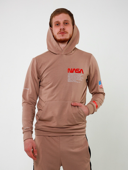 Худи НАСА весна бежевый S M | Зображення 4