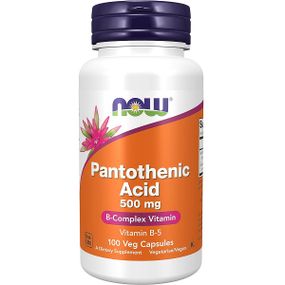 Пантотеновая кислота NOW Foods Pantothenic Acid 500 mg 100 Veg Caps