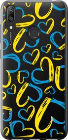 Чехол на Huawei Y7 2019 Сердца UA "5292u-1638-17620"