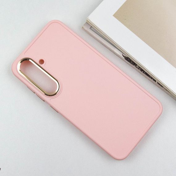 TPU чехол Bonbon Metal Style для Samsung Galaxy S24+ Розовый / Light pink | Зображення 2