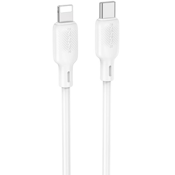 Дата кабель Borofone BX113 Lenny Type-C to Lightning 27W (1m) White