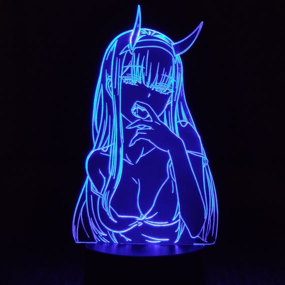 Акриловый светильник-ночник Зеро Ту 2 синий tty-n000344