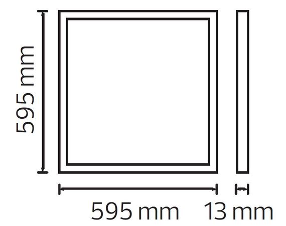 Врізний арт світильник  600*600 SMD LED "CAPELLA-48"  48 W  6400K панель біла | Зображення 1