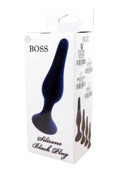 Анальна пробка - Silicone Black Plug XL | Зображення 4