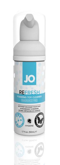 Мягкая пенка для очистки игрушек JO REFRESH (50 мл) дезинфицирующая, проникает глубоко sexstyle