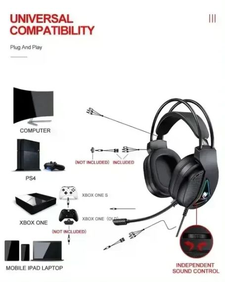 Ігровий комплект Gaming Combo 4-in-1 T-Wolf TF-400 чорний • Геймерський набір клавіатура, миша, навушники та килимок для ПК | Зображення 1