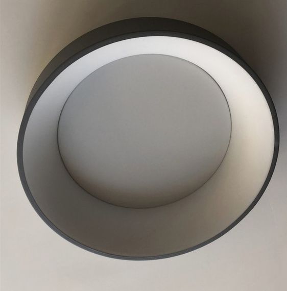 Светильник светодиодный настенно-потолочный накладной WBL-27C/36W*2 GY | Зображення 1