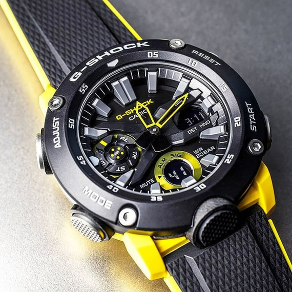 Годинники чоловічі водонепроникні протиударні Casio G-Shock GA-2000-1A9ER Оригінал (модуль 5590) | Зображення 7