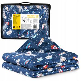 Ковдра важка (обтяжена) 4FIZJO 4 кг 100 x 150 см дитяча Blue (P-5905973403542)