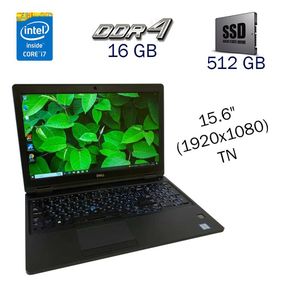 Игровой ноутбук Dell Latitude 5591 / 15.6" (1920x1080) IPS / Intel Core i7-8850H (6(12) ядра по 2.6-4.3 GHz) / 16GB DDR4 / 512 GB SSD / GeForce MX130, 2 GB GDDR5, 64-bit / WebCam / Fingerprint б/у