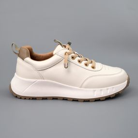 Кросівки жіночі шкіряні 589631 Молочні 36 37 38 39 41