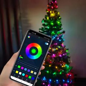 Розумна гірлянда USB 20м з Bluetooth+Пульт Кольорова / Смарт гірлянда RGB / Світлодіодна стрічка XPRO (234574716_501)