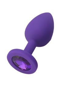 Силиконовая анальная пробка с кристаллом SKN KSIL-26S ( размер S ) sexstyle