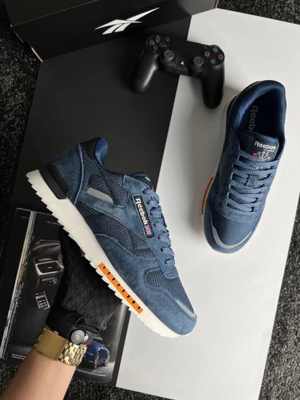 Чоловічі кросівки R-eebok Classic New Navy White 42 - 26,5 см | Зображення 5