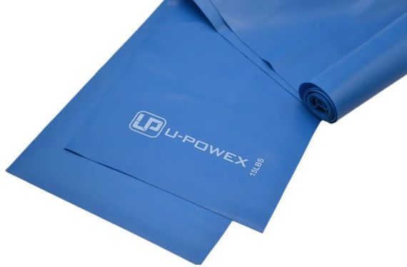 Стрічка-еспандер для фітнесу та реабілітації U-POWEX Fitness band 0.4мм. (6.8 кг) Blue (UP_1007_Blue) | Зображення 5