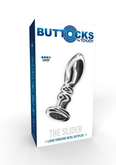 Вібратор анальний Toy Joy Buttocks The Slider сріблястий, L sexstyle | Зображення 4
