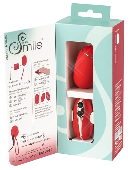Віброяйце - Sweet Smile Remote Controlled Love Ball | Зображення 5