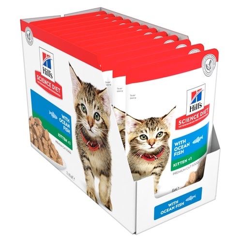 Вологий корм для кошенят з рибою Hill's SP Kitten Ocean Fish, 85 гр | Зображення 2