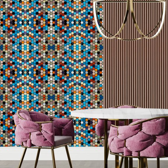 Самоклеюча алюмінієва плитка 300х300х3мм Кольорова SW-00001932 | Зображення 6