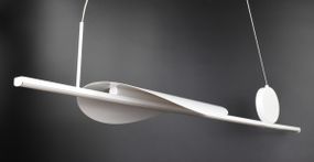 Люстра світлодіодна підвісна LED світильник для квартири на стелю лед 26766 Білий 20-180х26х100 см.