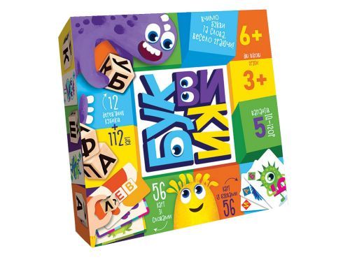 Настільна гра "Буквіки" G-BU-01U Danko Toys (4823102806990)