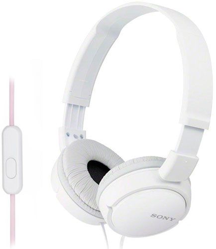 Наушники Sony MDR-ZX110AP On-ear Mic White (MDRZX110APW.CE7)
