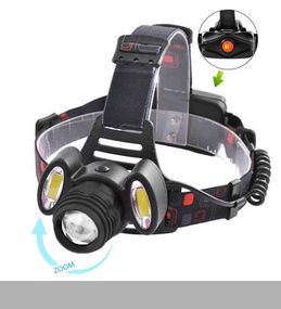 Налобний ліхтар з оптичним zoom Police 2117-T6+2COBRed (47465-2117_207)