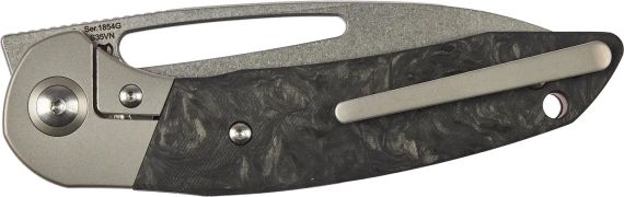 Ніж Artisan Tylos S35VN Titanium and Marbled CF | Зображення 2