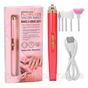 Фрезер для маникюра и педикюра Flawless Salon Nails, машинка для снятия маникюра. Цвет: красный