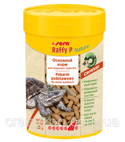 Корм для м'ясоїдних водяних черепах Sera Raffy P Nature 22 г 01840