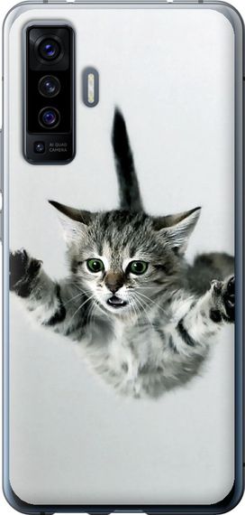 Чехол на Vivo X50 Летящий котёнок "2322u-1955-17620"