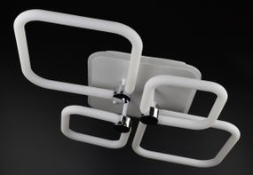 Люстра світлодіодна стельова LED світильник для квартири на стелю лед з пультом 26951 Білий 12х45х70 см.