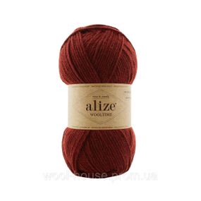 Шкарпеткова пряжа Alize Wooltime, паприка 588