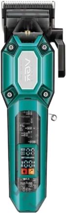 Акумуляторна машинка для стрижки VGR V-600 Green, 6 насадок, регулятор висоти, LED display, 7000 RPM (45688-V-600 GREEN_587)