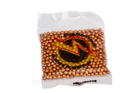 Шарики пульки для пневматики 500 шт калибр 4,5мм омедненные стальные ms