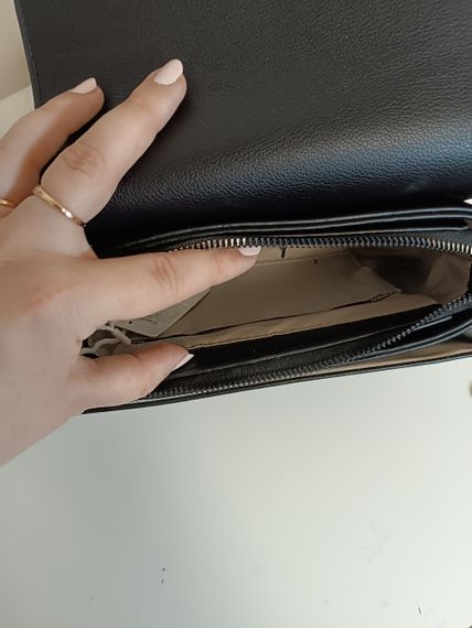 Сумка клатч женская кросс-боди через плечо Черная | Зображення 8