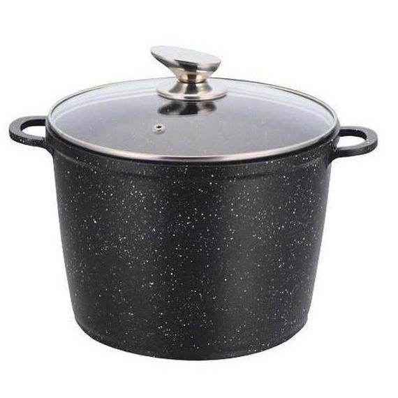 Каструля-казан мармурове покриття 10л зі скляною кришкою Benson BN-300