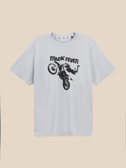 Футболка з принтом чоловіча LAWA P-MB02383 M  Світло-сірий shop (2000999615825)