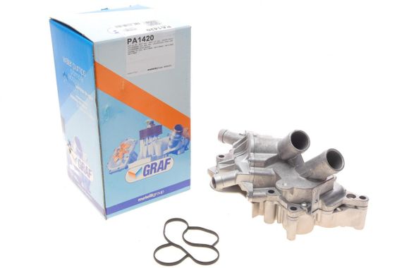 Помпа води Audi Seat Skoda VW 1.2-1.4TSI TFSI 12-13 28z  B B 6 лоп  з корпусом і 2 термостатами  PA1420