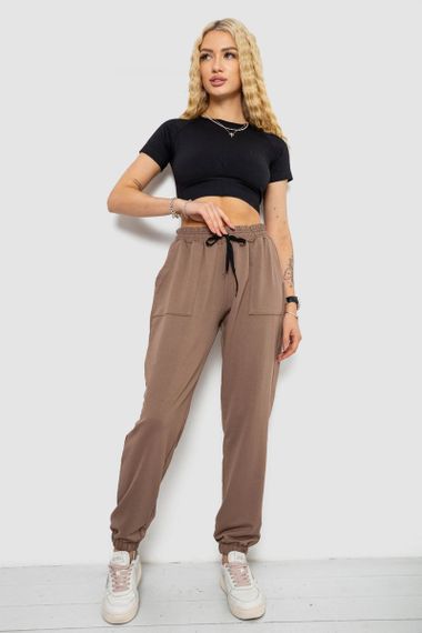 Спортивні штани жіночі, колір мокко, 238R347 | Зображення 1