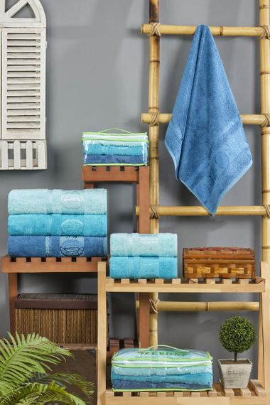 Набір рушників Zeron 128590 Туреччина 140*70  Бамбук Коричневий